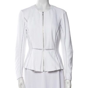 Rebecca Taylor White Textured Blazer